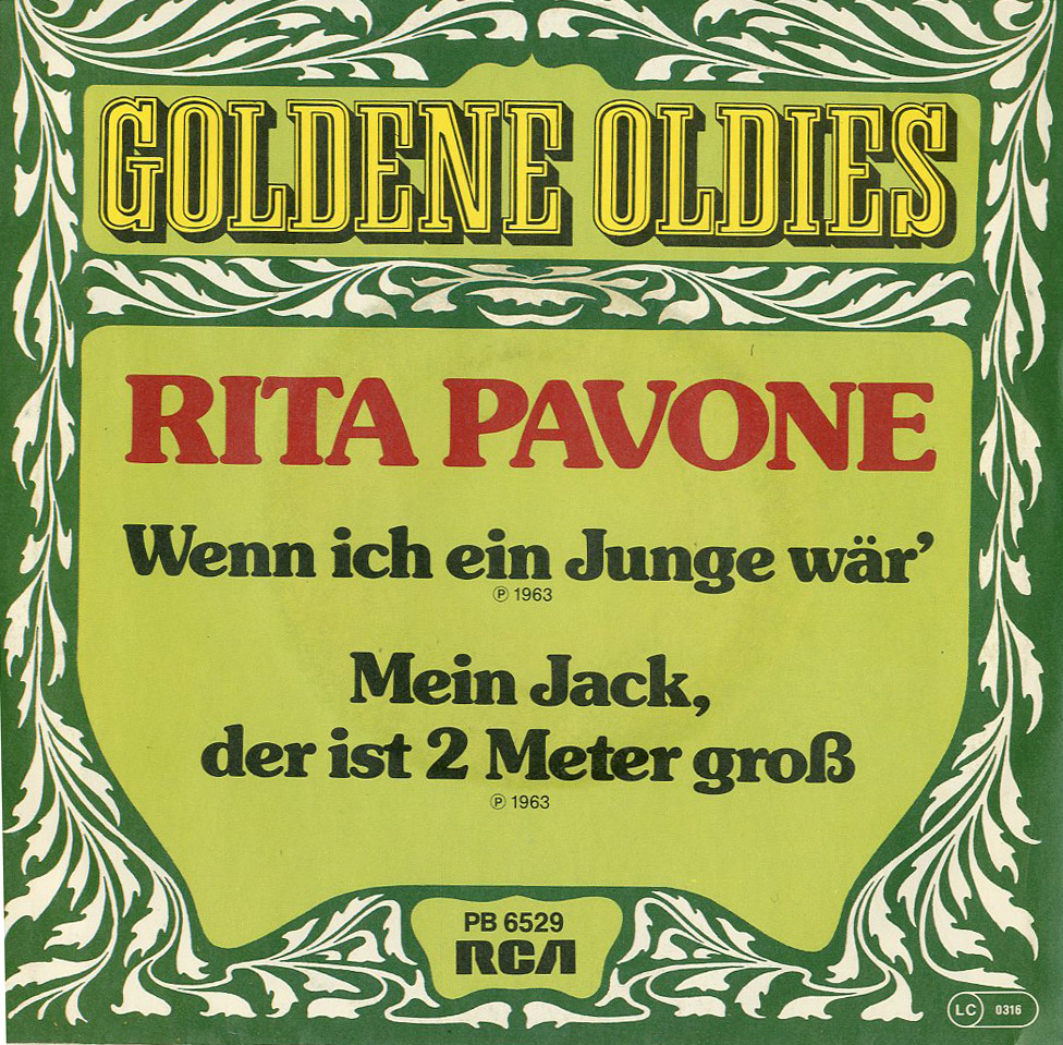 Albumcover Rita Pavone - Wenn ich ein Junge wäre / Mein Jack der ist 2 Meter groß (Goldene Oldies)